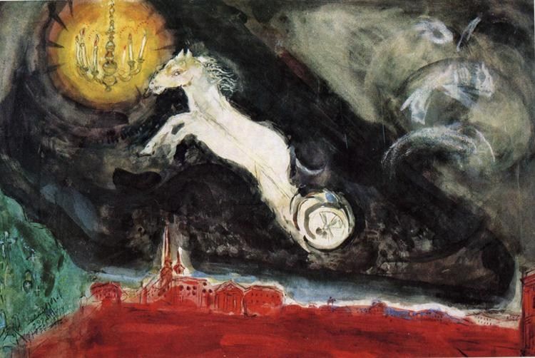 Marc Chagall Scene design for the Finale of the Ballet Aleko